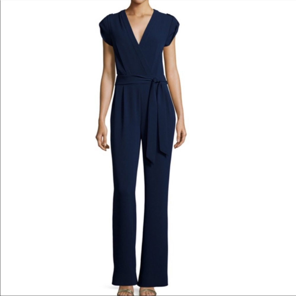 Diane Von Furstenberg | Purdy Navy Jumpsuit Size 6 medium
